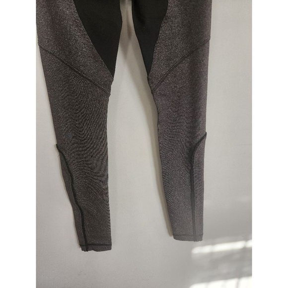 Women's Lululemon Leggings Gray Black Size 4 - Picture 6 of 7